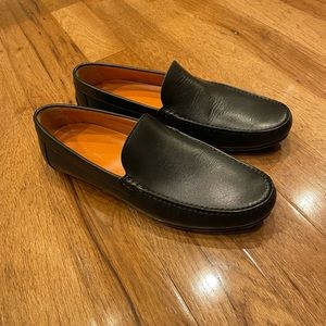 Wolf and Shepherd mens black leather loafer. Mens size 13. Amazing condition!
